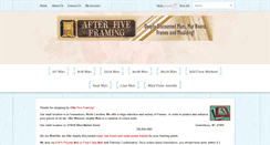 Desktop Screenshot of afterfiveframing.com